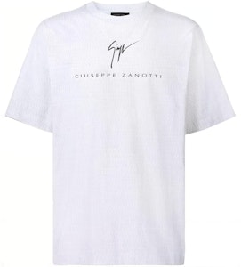Giuseppe Zanotti GZ SS24 Baju T-Shirt Lelaki Cetakan Huruf Putih Kapur Kasual. ERU4001001 Buy Giuseppe Zanotti GZ SS24 Baju T-Shirt Lelaki Cetakan Huruf Putih Kapur Kasual. ERU4001001