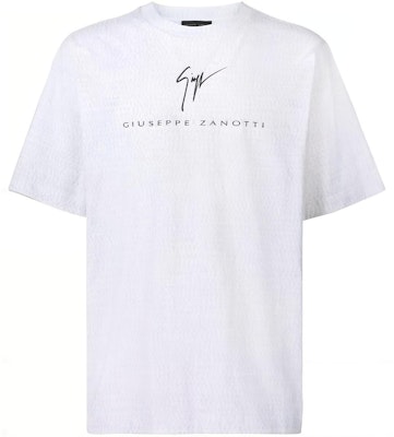 ジュゼッペ・ザノッティ GZ SS24 レタープリント クルーネックTシャツ メンズ チョークホワイト ERU4001001 Buy ジュゼッペ・ザノッティ GZ SS24 レタープリント クルーネックTシャツ メンズ チョークホワイト ERU4001001