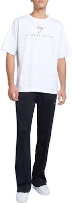 Giuseppe Zanotti GZ SS24 Letter Print Crewneck Casual T-Shirt Mens Chalk White ERU4001001 Lookbook Giuseppe Zanotti GZ SS24 Letter Print Crewneck Casual T-Shirt Mens Chalk White ERU4001001