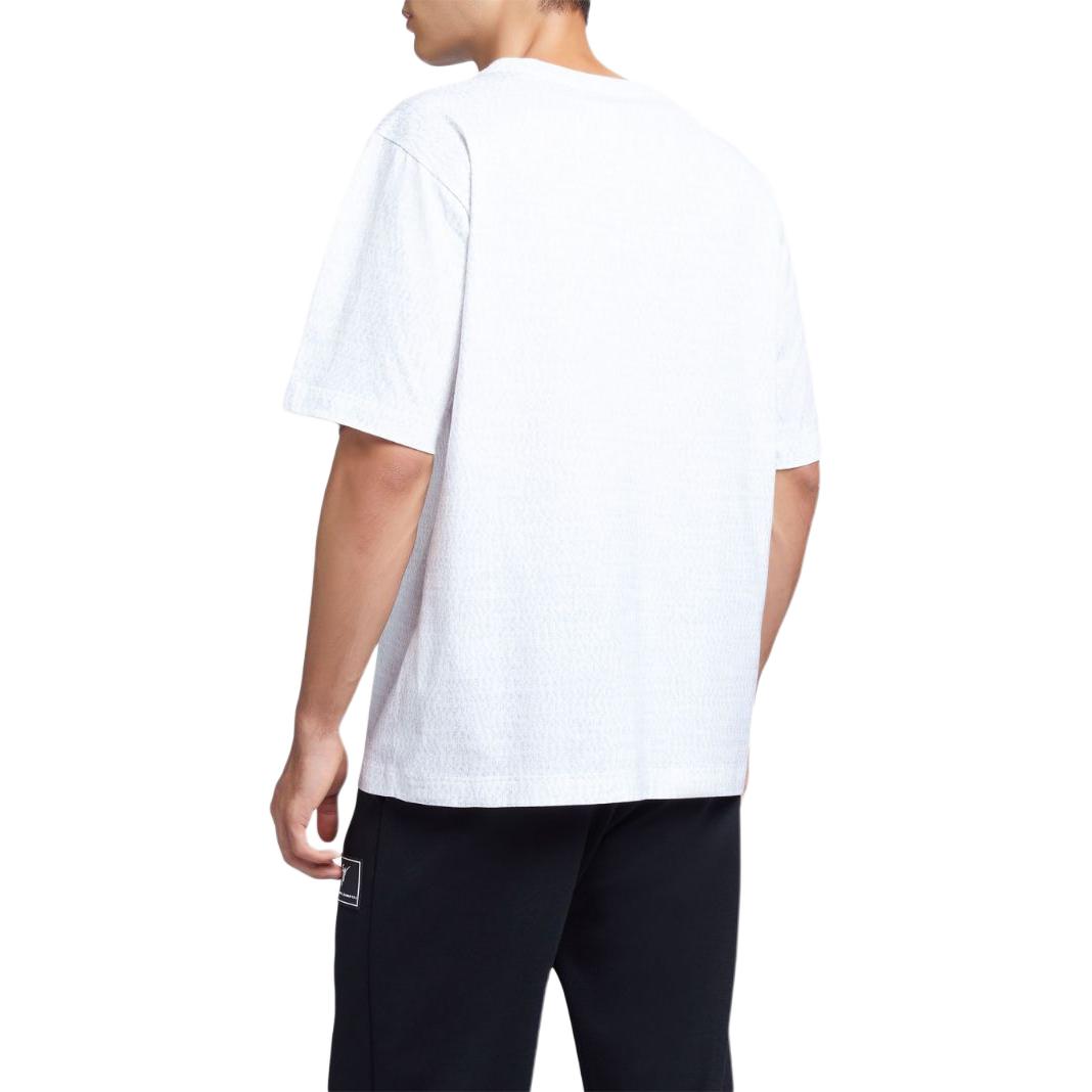 Shop ジュゼッペ・ザノッティ GZ SS24 レタープリント クルーネックTシャツ メンズ チョークホワイト ERU4001001