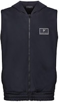 Giuseppe Zanotti GZ SS24 Logo Patch Hooded Zip Vest Men’s Black ERU4004001 Giuseppe Zanotti GZ SS24 Logo Patch Hooded Zip Vest Men’s Black ERU4004001