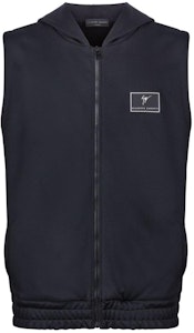 Chaleco con Capucha y Cremallera Negra para Hombre Giuseppe Zanotti GZ SS24 Logo Patch ERU4004001 Order Chaleco con Capucha y Cremallera Negra para Hombre Giuseppe Zanotti GZ SS24 Logo Patch ERU4004001