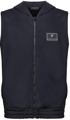 Giuseppe Zanotti GZ SS24 標誌徽章連帽拉鍊背心 男款黑色 ERU4004001 Order Giuseppe Zanotti GZ SS24 標誌徽章連帽拉鍊背心 男款黑色 ERU4004001