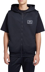 Chaleco con Capucha y Cremallera Negra para Hombre Giuseppe Zanotti GZ SS24 Logo Patch ERU4004001 Lookbook Chaleco con Capucha y Cremallera Negra para Hombre Giuseppe Zanotti GZ SS24 Logo Patch ERU4004001
