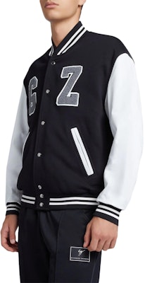 ジュゼッペザノッティ GZ SS24 ロゴ ストライプ ベースボールジャケット ブラック ERU4006001 Purchase ジュゼッペザノッティ GZ SS24 ロゴ ストライプ ベースボールジャケット ブラック ERU4006001