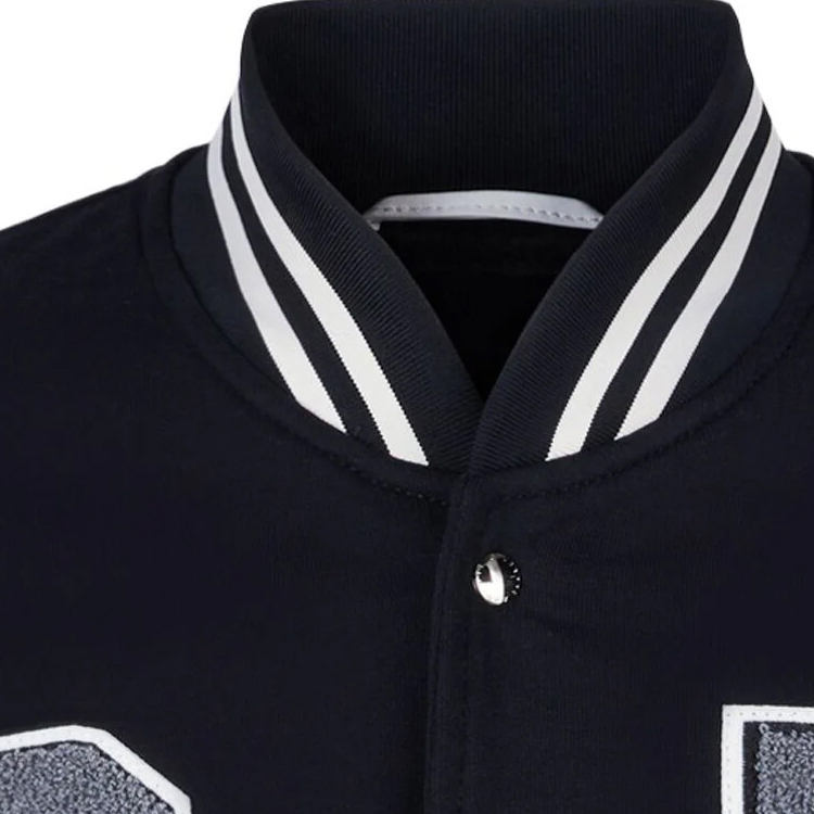 Sizing ジュゼッペザノッティ GZ SS24 ロゴ ストライプ ベースボールジャケット ブラック ERU4006001