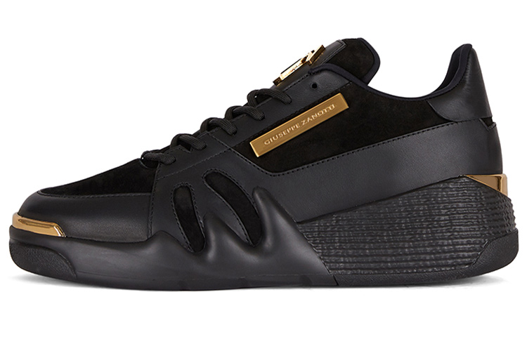 Giuseppe Zanotti GZ Talon Black Leather Low-Top Casual Lace-Up Shoes RM10042001