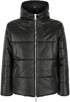 Giuseppe Zanotti GZ Unisex Glossy Black Hooded Jacket ERU2020H01 Giuseppe Zanotti GZ Unisex Glossy Black Hooded Jacket ERU2020H01