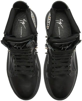 Giuseppe Zanotti High-Top 'Black Metal Studs Zipper' RU30025001 Lookbook Giuseppe Zanotti High-Top 'Black Metal Studs Zipper' RU30025001