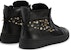 Giuseppe Zanotti High-Top 'Black Metal Studs Zipper' - Tinggi 'Stud Logam Hitam Zip' RU30025001