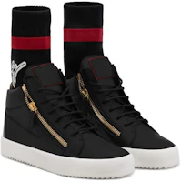 Lookbook Giuseppe Zanotti High-Top 'Cremallera Metálica Negra' RU80044-BIVA-NERO