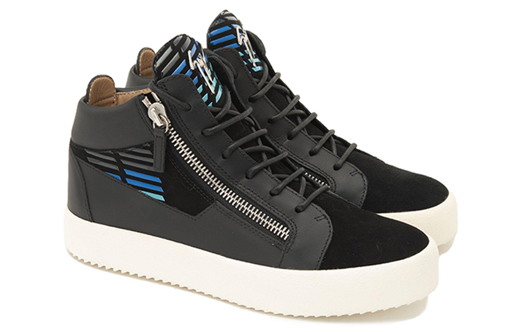 Order 주세페 자노티 블랙 집 하이탑 레더 (Giuseppe Zanotti Black Zip High-top Leather - shortened) RM90056001