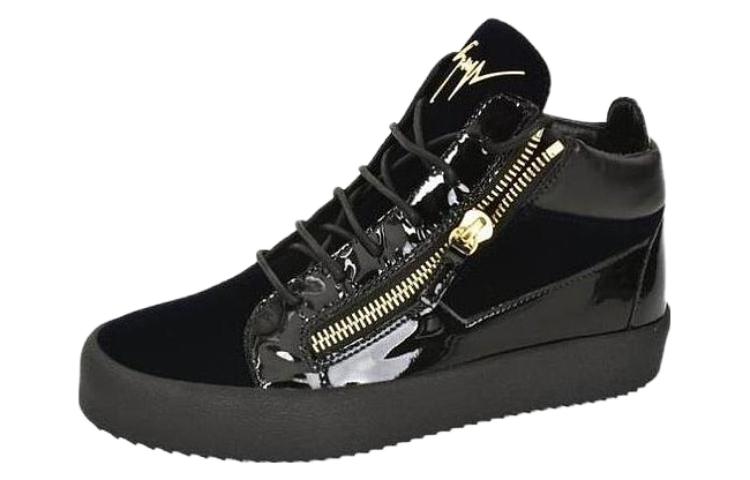 Giuseppe Zanotti High-Top Sneaker 'Black Metallic Zip'