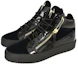 Order Giuseppe Zanotti Sneaker Alta ''Black Metallic Zip'' RW70010-VERO-NERO