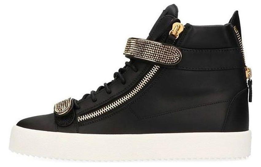 Giuseppe Zanotti High-Top Sneaker 'Fashion Forward Black Zip' RM90024-BIVA-NERO