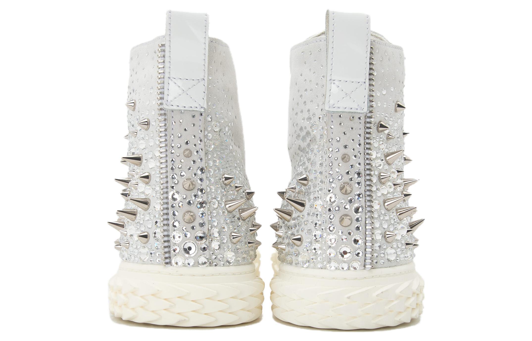 Giuseppe Zanotti High-Top Sneaker 'White Leather' 圖 3