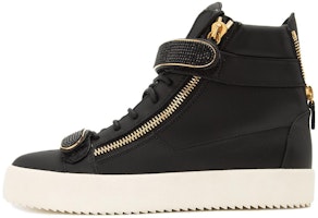 Giuseppe Zanotti High-Top Sneakers 'Black Leather' RM90024003 Giuseppe Zanotti High-Top Sneakers 'Black Leather' RM90024003