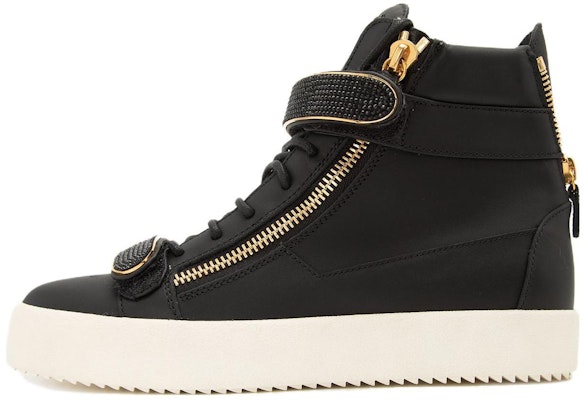 Giuseppe Zanotti High-Top Sneakers 'Black Leather' RM90024003 Buy Giuseppe Zanotti High-Top Sneakers 'Black Leather' RM90024003