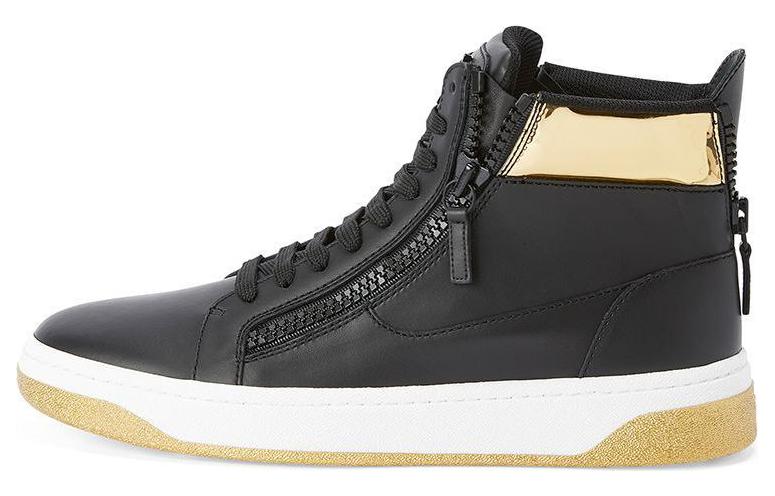 Giuseppe Zanotti High-Top Sneakers 'Black Leather' RU30037001