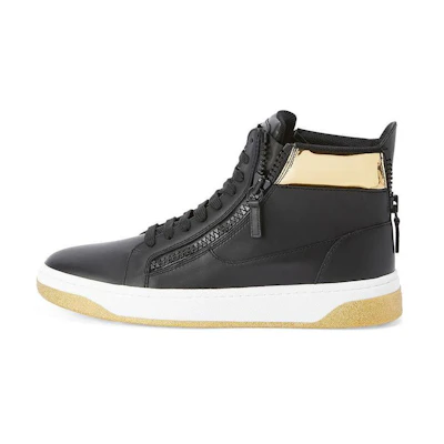 Giuseppe Zanotti High-Top Sneakers 'Black Leather'
