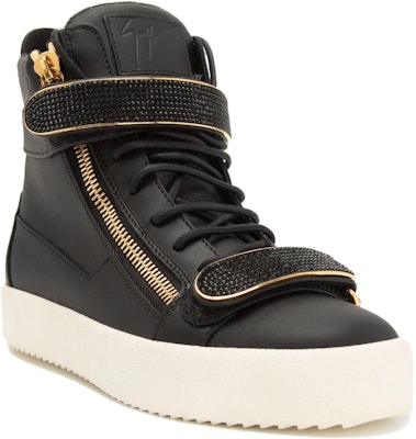 Giuseppe Zanotti High-Top Sneakers 'Black Leather' RM90024003 Order Giuseppe Zanotti High-Top Sneakers 'Black Leather' RM90024003