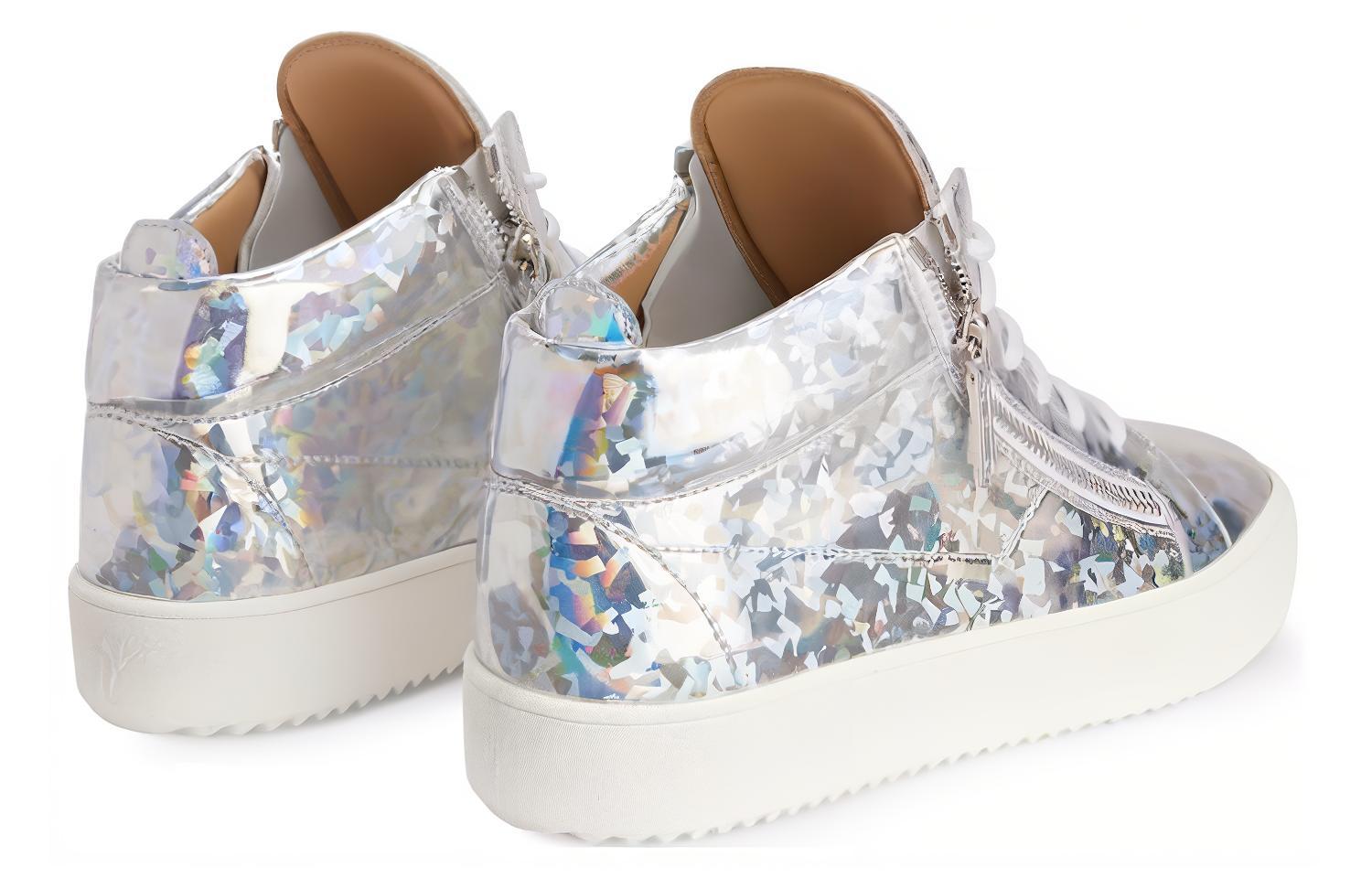 Giuseppe Zanotti High-Top Sneakers 'White Fashion Round Toe' 圖 3