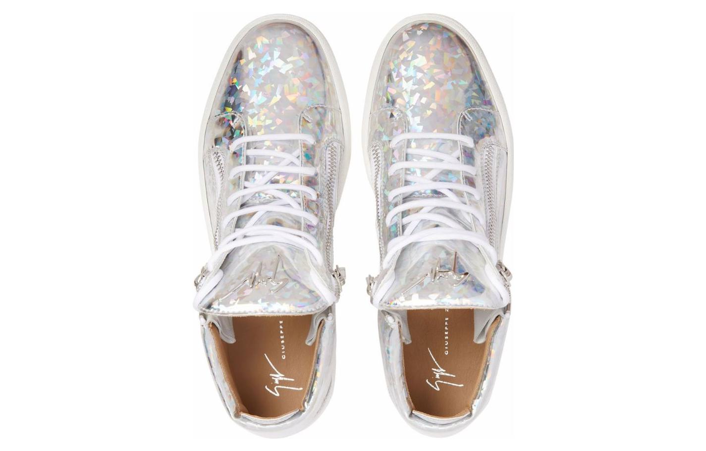 Giuseppe Zanotti High-Top Sneakers 'White Fashion Round Toe' 圖 4