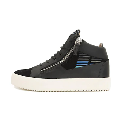 Giuseppe Zanotti High-Top Leather 'Black Zip'