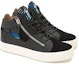 Order Giuseppe Zanotti High-Top Kulit 'Black Zip' RM90056001