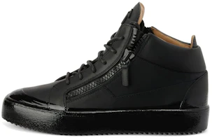 Giuseppe Zanotti Kriss 'Black Leather Mid-Top' RU30006001 Giuseppe Zanotti Kriss 'Black Leather Mid-Top' RU30006001