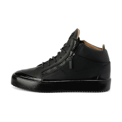 Giuseppe Zanotti Kriss 'Black Leather Mid-Top'