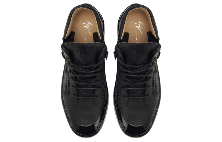 Lookbook 朱塞佩·萨诺第 Kriss "黑色皮革中帮鞋" RU30006001