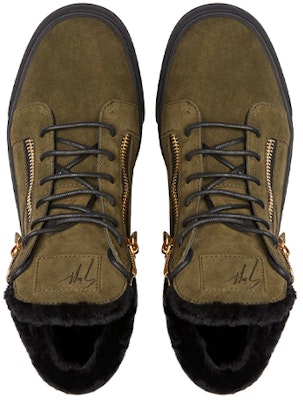 Giuseppe Zanotti Kriss 'Khaki Velvet' RU00111H02 Lookbook Giuseppe Zanotti Kriss 'Khaki Velvet' RU00111H02