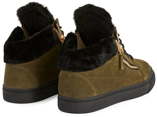 Giuseppe Zanotti Kriss 'Khaki Velvet' RU00111H02 Shop Giuseppe Zanotti Kriss 'Khaki Velvet' RU00111H02