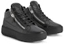 Order Giuseppe Zanotti Kriss Mid-Top 'Hitam Musim Sejuk' RU00119H01