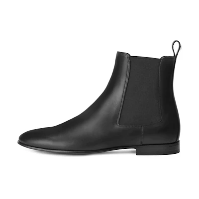 Giuseppe Zanotti Leather Chelsea Boots 'Black Elastic'