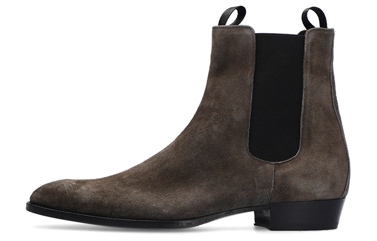 Giuseppe Zanotti Leather Chelsea Boots 'Grey Brown' IU10020003