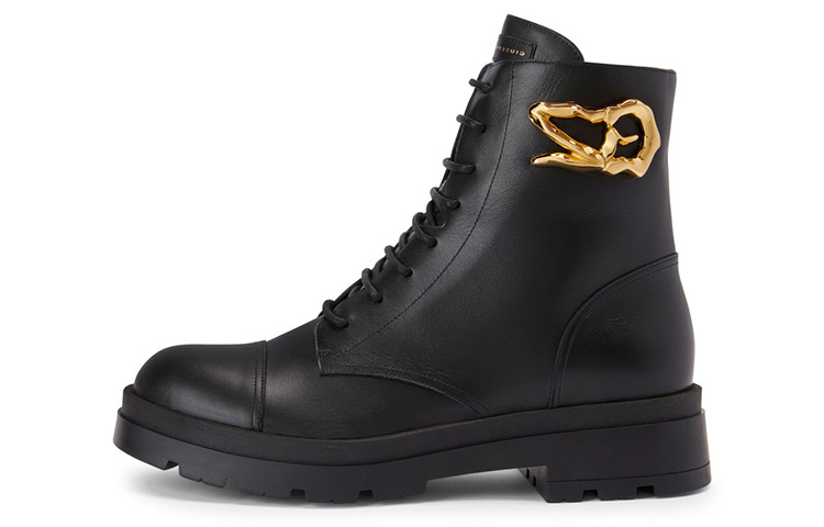 Giuseppe Zanotti Leather High-Top 'Black Fashion Strap'