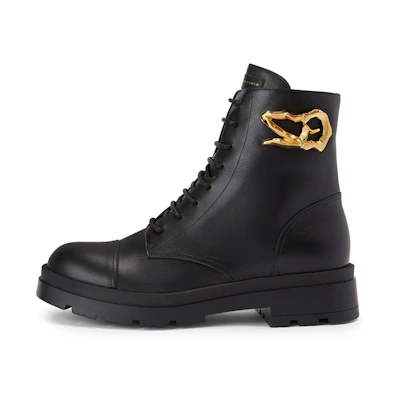 Giuseppe Zanotti Leather High-Top 'Black Fashion Strap'
