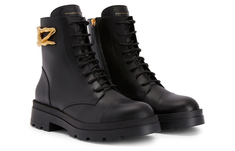 Giuseppe Zanotti Leather High-Top 'Black Fashion Strap' 圖 2