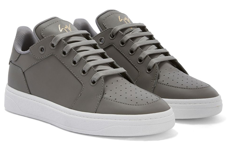 Order ジゼッペ・ザノッティ レザー ロートップ スニーカー 'グレー' RU30035003 RU30035003