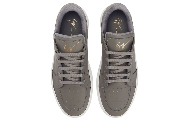 Lookbook ジゼッペ・ザノッティ レザー ロートップ スニーカー 'グレー' RU30035003 RU30035003