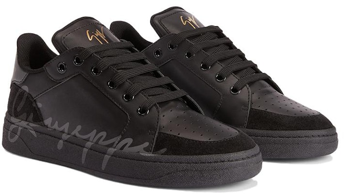 Giuseppe Zanotti Leather Low-Top Sneakers 'Black Lace-Up' RU30053001 Lookbook Giuseppe Zanotti Leather Low-Top Sneakers 'Black Lace-Up' RU30053001
