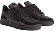Lookbook Giuseppe Zanotti Kasut Kulit Rendah 'Hitam Lace-Up' RU30053001