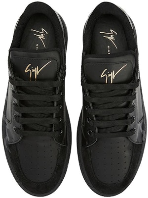 Giuseppe Zanotti Leather Low-Top Sneakers 'Black Lace-Up' RU30053001 Purchase Giuseppe Zanotti Leather Low-Top Sneakers 'Black Lace-Up' RU30053001