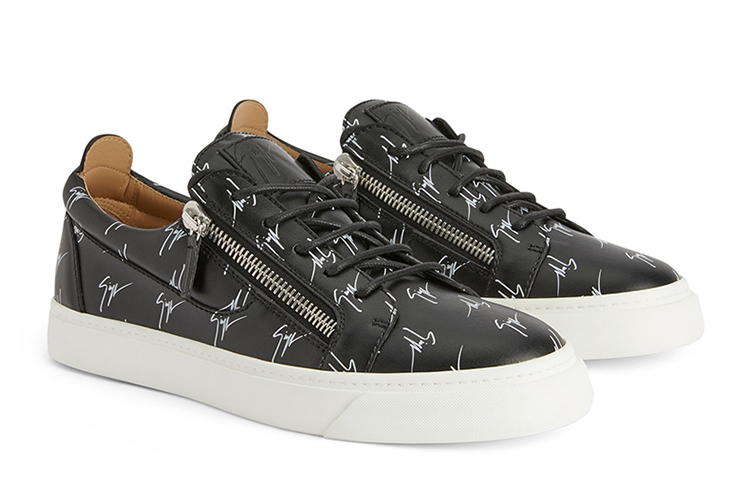 Order Giuseppe Zanotti Leather Low Top 'Black' RU00104H02
