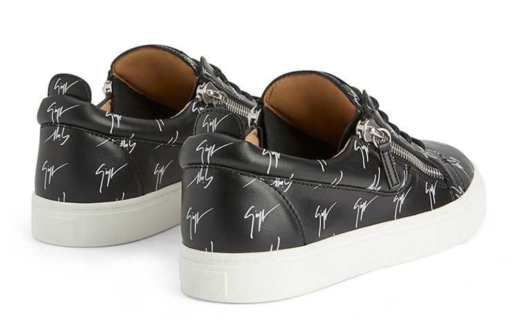 Lookbook Giuseppe Zanotti Leather Low Top 'Black' RU00104H02