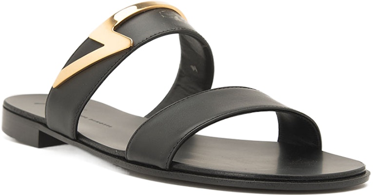 Sandal Slaid Kulit Giuseppe Zanotti Hujung Terbuka 'Hitam' EU90024001 Order Sandal Slaid Kulit Giuseppe Zanotti Hujung Terbuka 'Hitam' EU90024001
