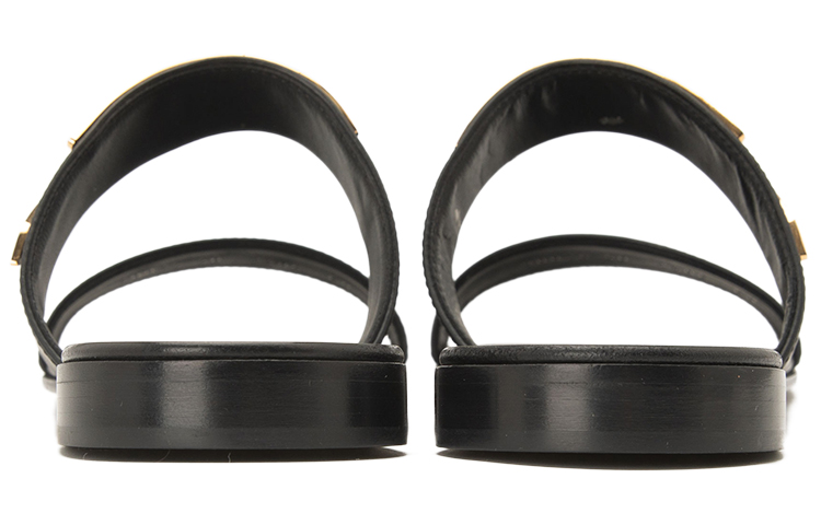 Lookbook 朱塞佩·萨诺第黑色真皮露趾拖鞋 EU90024001