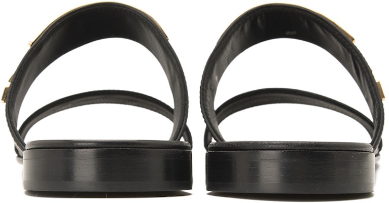 Sandal Slaid Kulit Giuseppe Zanotti Hujung Terbuka 'Hitam' EU90024001 Lookbook Sandal Slaid Kulit Giuseppe Zanotti Hujung Terbuka 'Hitam' EU90024001